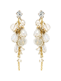 Atelier 82 Luminous Crystal Bouquet Art Deco Brass Crystal Earrings | LE FIGUE NEW YORK